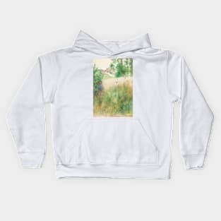 Poppies by Carl Larsson Kids Hoodie